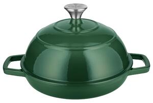 Silvercrest® Litinový hrnec/forma na pečení chleba Premium (kulatá, zelená) (100409856007)