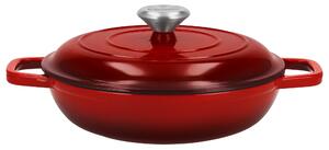 Silvercrest® Litinová servírovací pánev Premium, Ø 25 cm (červená) (100409708003)