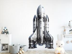 Vesmírná raketa samolepka na zeď arch 27 x 47 cm