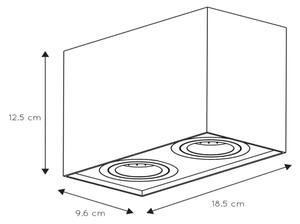 Lucide 22953/02/31 - Bodové svítidlo TUBE 2xGU10/50W/230V bílá