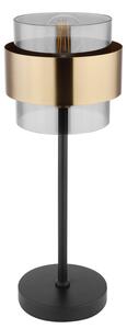 GLOBO Stolní moderní lampa MILLEY, 1xE27, 60W, černá, mosazná 15560T