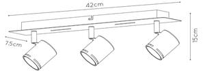 Lucide 26994/15/31 - LED Stmívatelné bodové svítidlo RILOU 3xGU10/5W/230V
