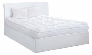 Manželská postel s úložným prostorem, bílá, 160x200, KERALA
