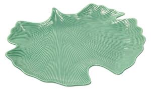 Talíř Jungle Leaves 35cm light green