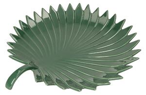 Talíř Jungle Leaves 35cm zelený