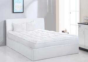 Manželská postel s úložným prostorem, bílá, 160x200, KERALA