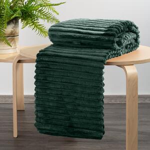 DEKA Z MIKROFLANELU SOFT 170X210 CM TMAVĚZELENÁ