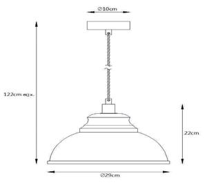 Lucide 34400/29/38 - Závěsné svítidlo ISLA 1xE14/40W/230V krémová