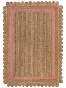 Hans Home | Kusový koberec Grace Jute Natural/Pink - 120x170