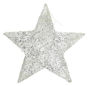 Vánoční ozdoba Star Silver 30 cm