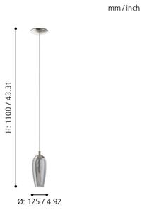 Eglo 96343 - LED Lustr na lanku FARSALA 1xG9/2,5W/230V