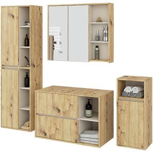 Koupelnová sestava Vambos luxe (dub artisan + kašmír)
