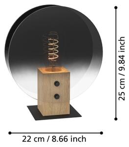 Eglo 390143 - Lustr na lanku MILLENA 1xE27/40W/230V kouřová