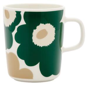 Marimekko Hrnek Oiva Unikko 0,25l, zeleno-béžový