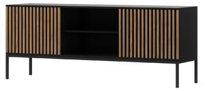 Eltap TV stolek Meorati 150 cm černý/dub Artisan