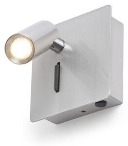 MIG nástěnná matný nikl 230V LED 3W 30° 3000K - RED - DESIGN RENDL