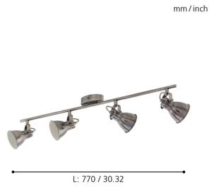 Eglo 96555 - LED Bodové svítidlo SERAS 4xGU10/3,3W/230V