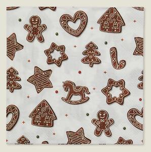 Vánoční ubrousky Cookie II 20 szt