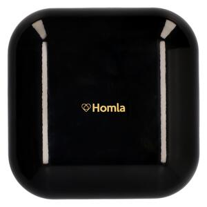 Homla Doza s víkem černá, bílá 12x15 cm, HASSEL Barva: Černá