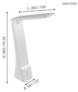 Eglo 97044 - LED Stmívatelná stolní lampa LA SECA LED/1,8W/230V bílá