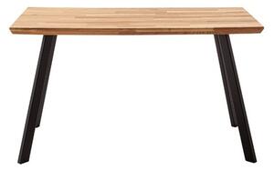 Jídelní stůl z masivu ZEBALLOS dub burgundský Velikost stolu 120x75