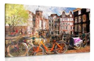 Obraz kreslený Amsterdam - 60x40 cm