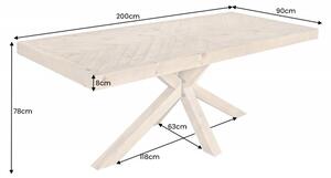 Jídelní stůl MOSAIK NATUR 200 CM masiv borovice Nábytek | Jídelní prostory | Jídelní stoly | Všechny jídelní stoly