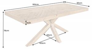 Jídelní stůl MOSAIK NATUR 160 CM masiv borovice Nábytek | Jídelní prostory | Jídelní stoly | Všechny jídelní stoly