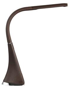 Solight WO46-H - LED stolní lampa stmívatelná s displejem LED/6W/230V hnědá