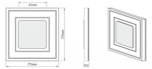 LDST KE-01-SS-BC8 - LED schodišťové svítidlo KELLY 8xLED/1,2W/230V matný chrom