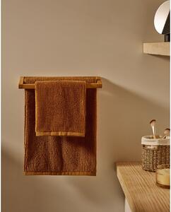 Hnědý bavlněný ručník 50x90 cm Yeni – Kave Home