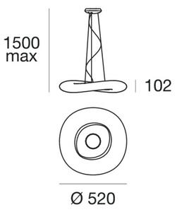 Linea Light 8005 - LED Stmívatelný lustr na lanku MR. MAGOO LED/23W/230V