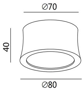 Fabas 3440/71/102 - LED Bodové svítidlo PONZA LED/7W/230V