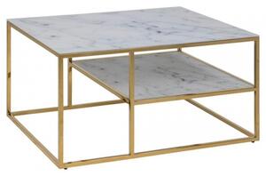 Actona Konferenční obdélníkový stolek Alisma 90 cm mramor/zlatá