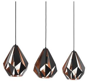 Eglo 49991 - Závěsné svítidlo CARLTON 1 3xE27/60W/230V