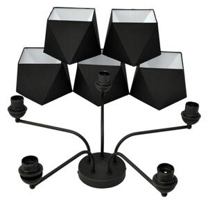 Lustr ADAMANT 5xE27/15W/230V černá