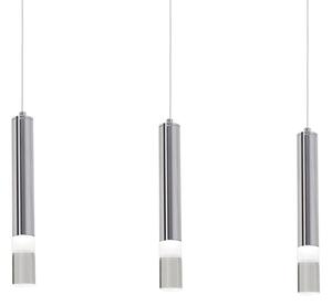 LED Lustr na lanku ICE 3xLED/5W/230V