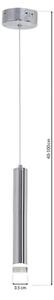 LED Lustr na lanku ICE LED/5W/230V