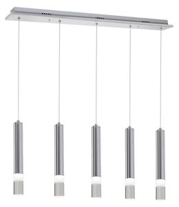 LED Lustr na lanku ICE 5xLED/5W/230V