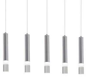 LED Lustr na lanku ICE 5xLED/5W/230V