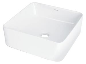 Deante CDJ_6U3S - Umyvadlo na desku JASMIN 34,5x34,5 cm keramika/bílá