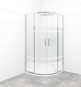 Sprchový kout čtvrtkruh 90x90 cm SAT TEX SATBKTEXS90CRS