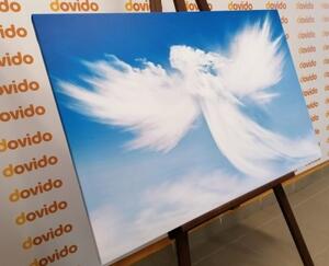 Obraz podoba anděla v oblacích - 60x40 cm