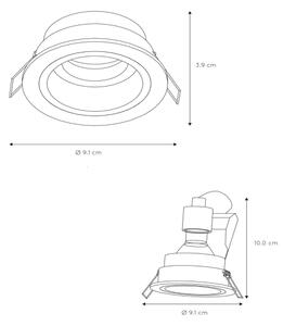 Lucide 22958/01/30 - Podhledové svítidlo EMBED 1xGU10/50W/230V