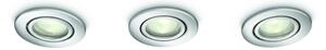 Philips 59902/11/PN - SADA 3x Koupelnové podhledové svítidlo ROOTS 3xGU10/35W