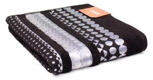 Faro Bavlněný ručník Silver 70x140 cm černý