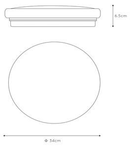 Lucide 79199/26/61 - LED Stropní svítidlo OTIS LED/26W/230V