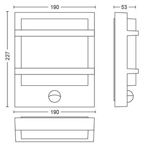 Philips 17395/93/P0 - LED Venkovní nástěnné svítidlo PETRONIA LED/12W IP44