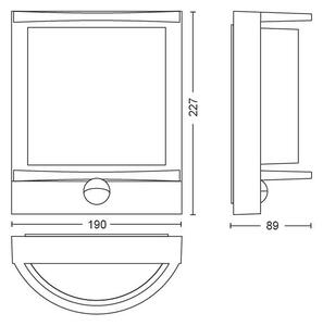 Philips 17392/93/P0 - LED Venkovní nástěnné svítidlo SAMONDRA LED/12W IP44