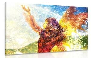 Obraz malovaná žena v kouzelném provedení - 90x60 cm